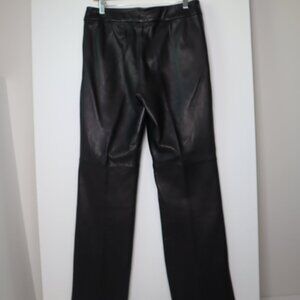 Laura Leigh Ltd VINTAGE Women's Black Leather Pants| Sz 8 |High Wasted | 80s 90s